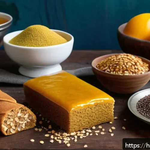 제과업계의 트렌드와 변화 - A vibrant bakery scene showcasing a variety of healthy Indian sweets made with natural sweeteners li...